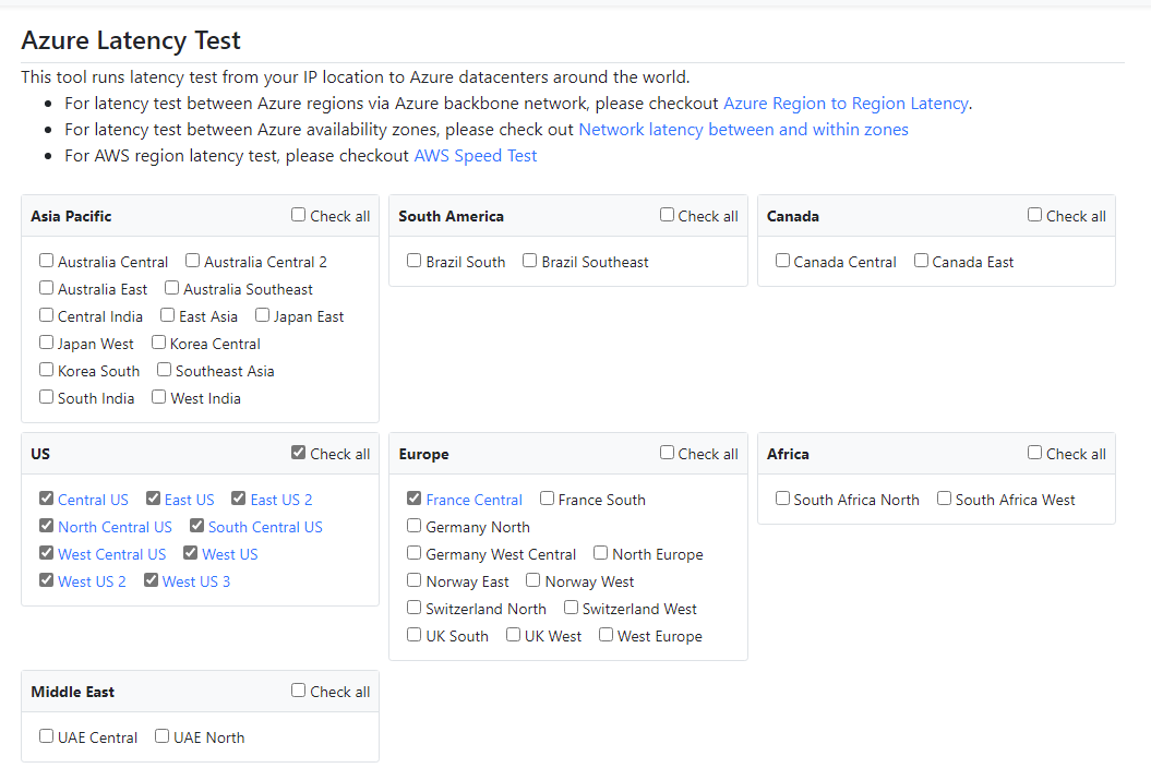 Compare regions to find your closest Azure Data Center